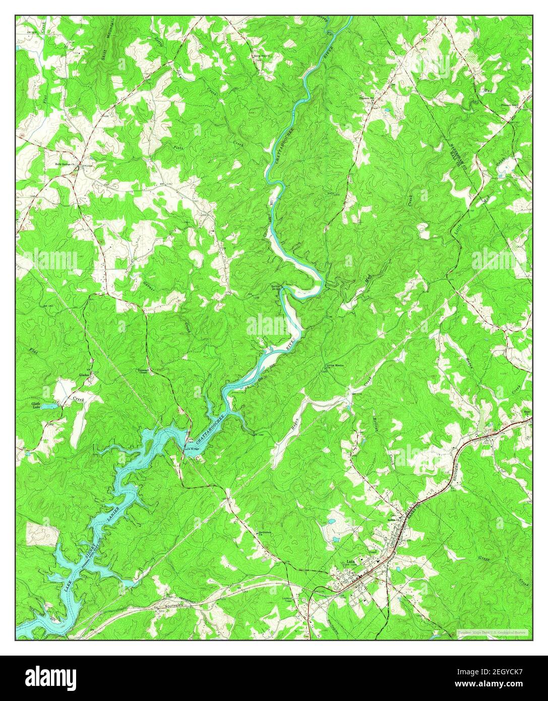 Lula, map 1964, 124000, United States of America by Timeless