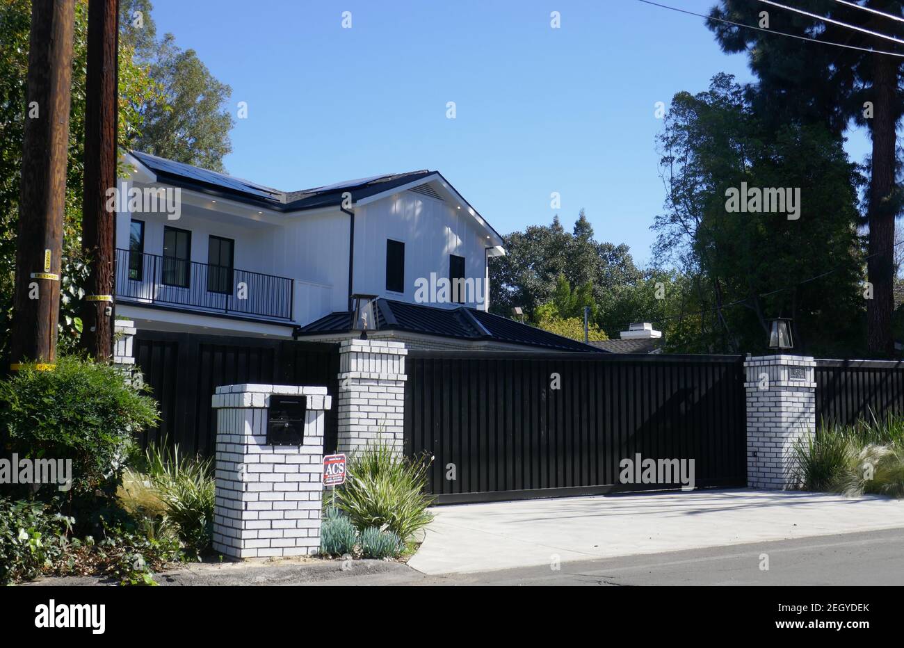 Los Angeles, California, USA 18th February 2021 A general view of atmosphere of musician Ronnie James Dio's former Home/house on February 18, 2021 in Los Angeles, California, USA. Photo by Barry King/Alamy Stock Photo Stock Photo