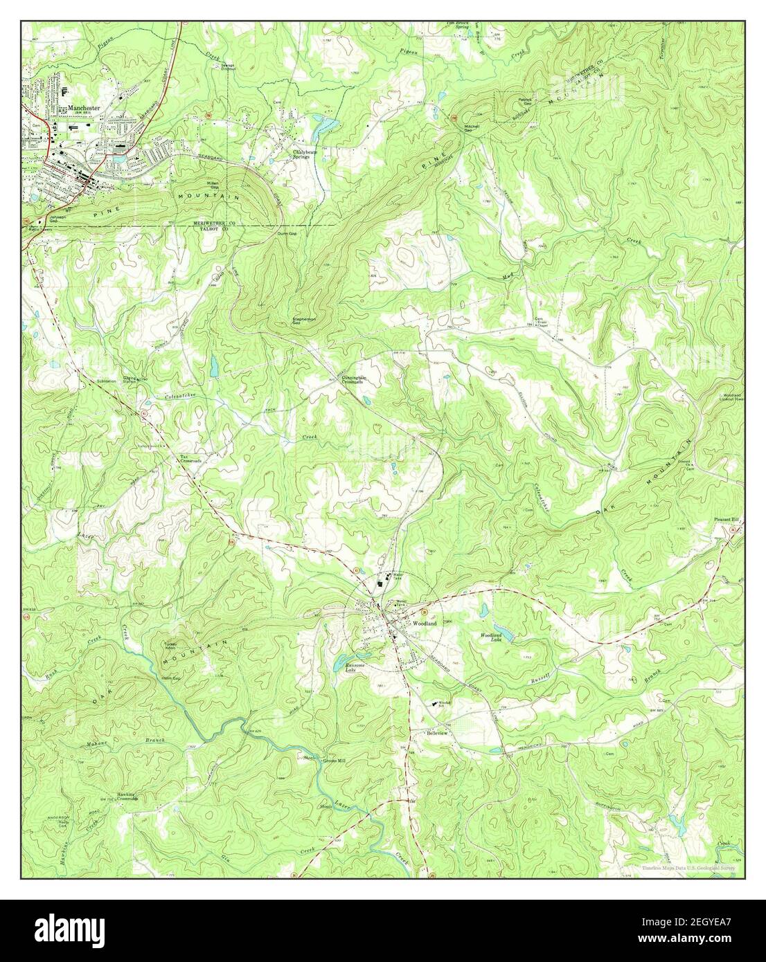 Manchester, Georgia, map 1971, 1:24000, United States of America by ...