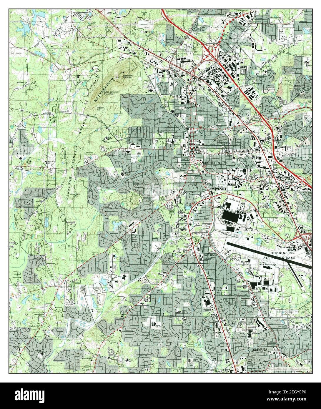 Map of marietta hires stock photography and images Alamy