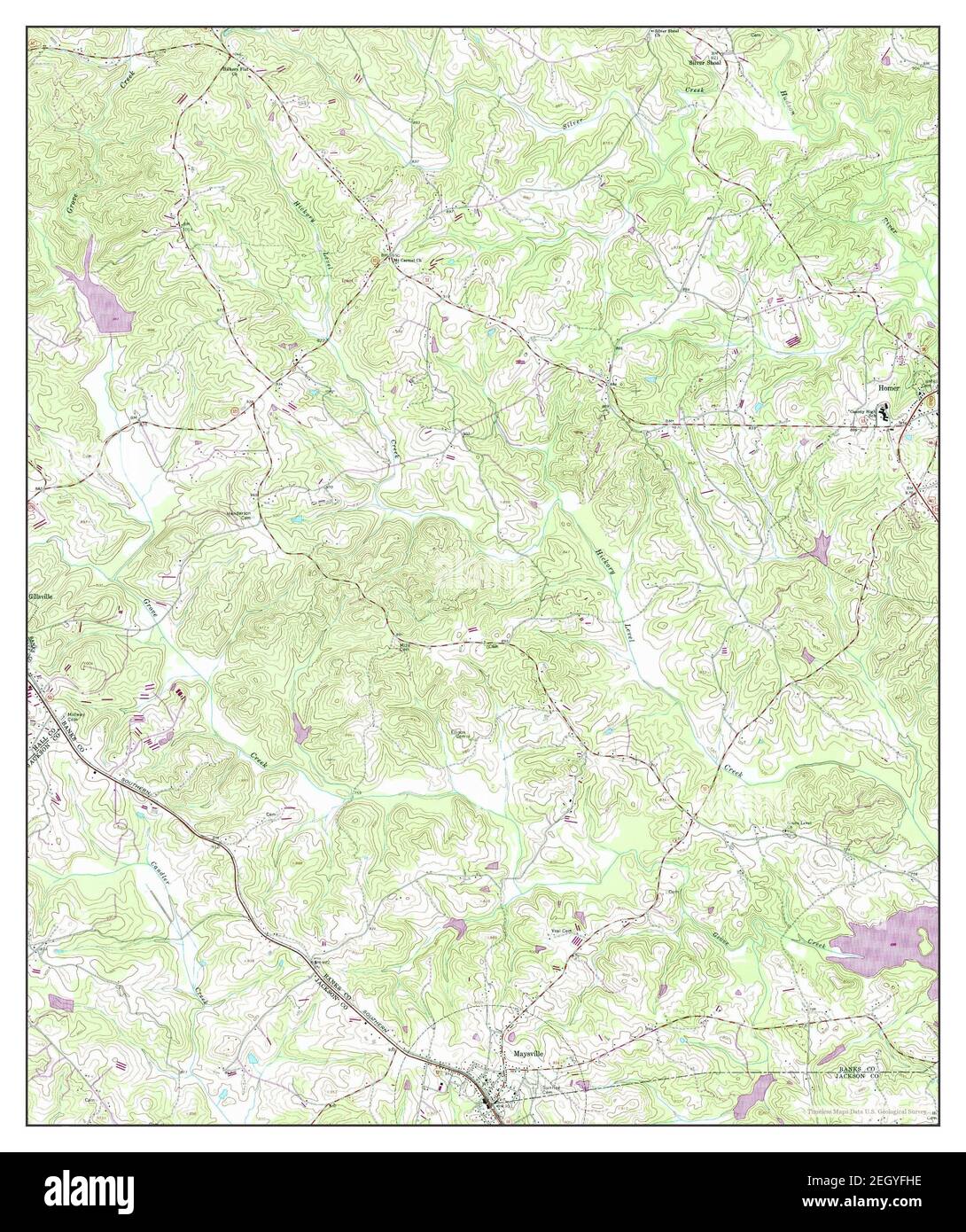 Maysville, map 1964, 124000, United States of America by