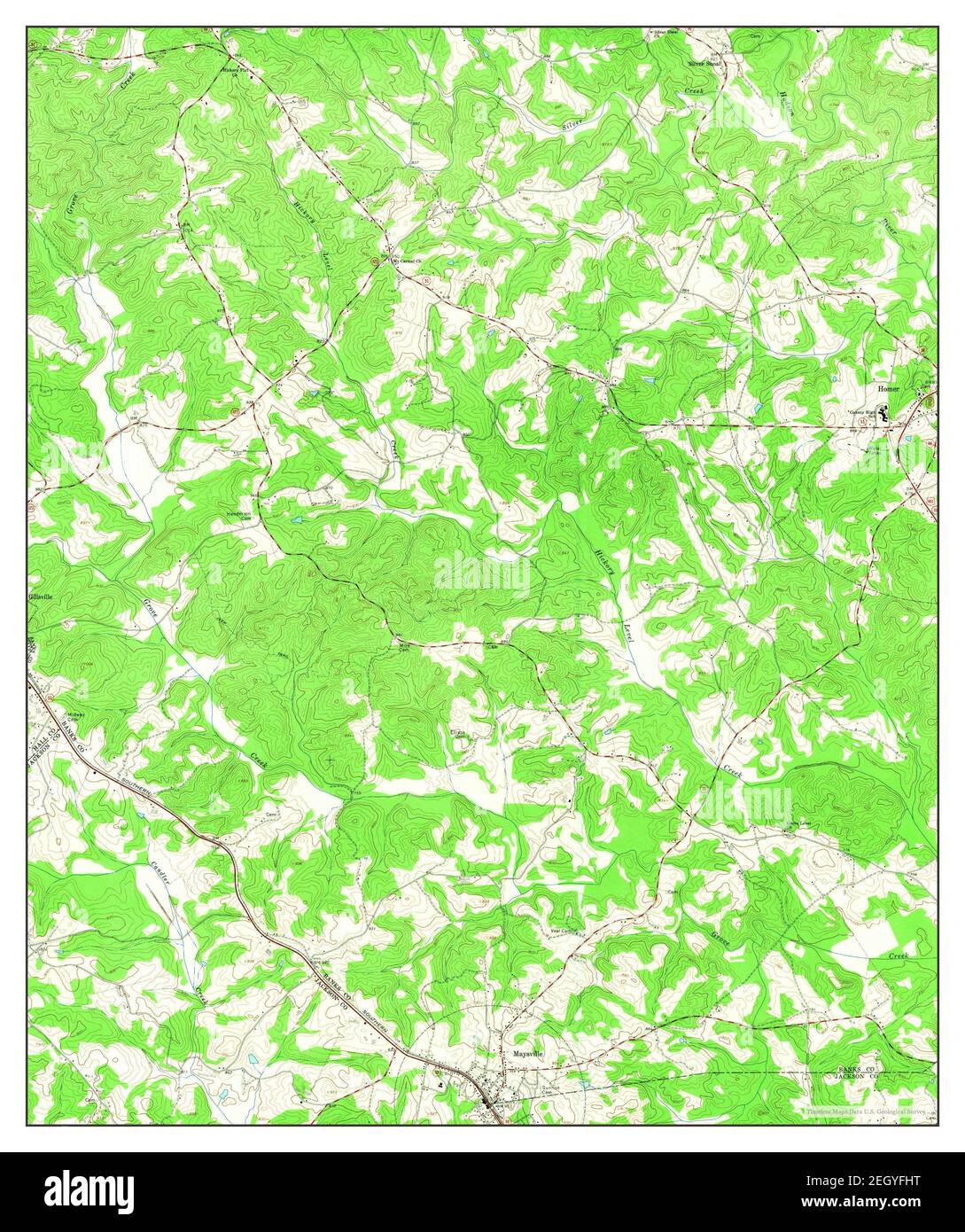 Maysville, map 1964, 124000, United States of America by