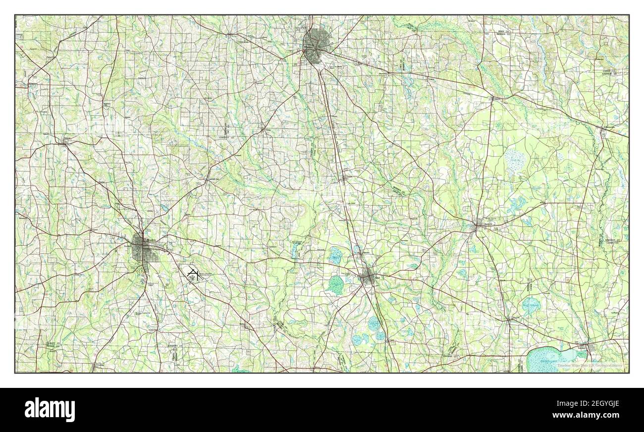 Moultrie, Georgia, map 1979, 1:100000, United States of America by Timeless Maps, data U.S. Geological Survey Stock Photo