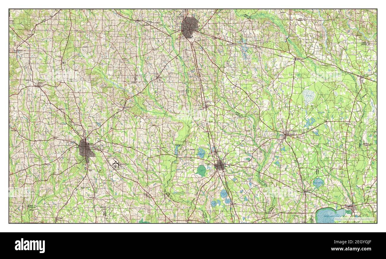 Moultrie, Georgia, map 1979, 1:100000, United States of America by Timeless Maps, data U.S. Geological Survey Stock Photo