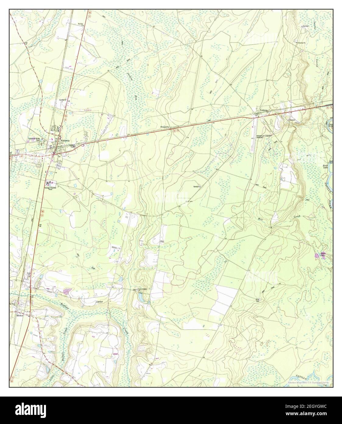 Nahunta, map 1978, 124000, United States of America by