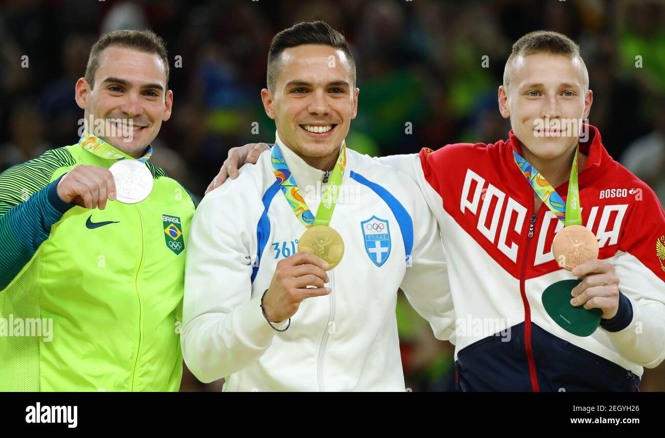 16 Rio Olympics Artistic Gymnastics Victory Ceremony Men S Rings Victory Ceremony Rio Olympic Arena Rio De Janeiro Brazil 15 08 16 Gold Medalist Eleftherios Petrounias Gre Of Greece 16 Rio Olympics Artistic Gymnastics Victory Ceremony Men S Rings Victory Ceremony Rio Olympic Arena Rio De Janeiro Brazil 15 08 16 Gold Medalist Eleftherios Petrounias Gre Of Greece