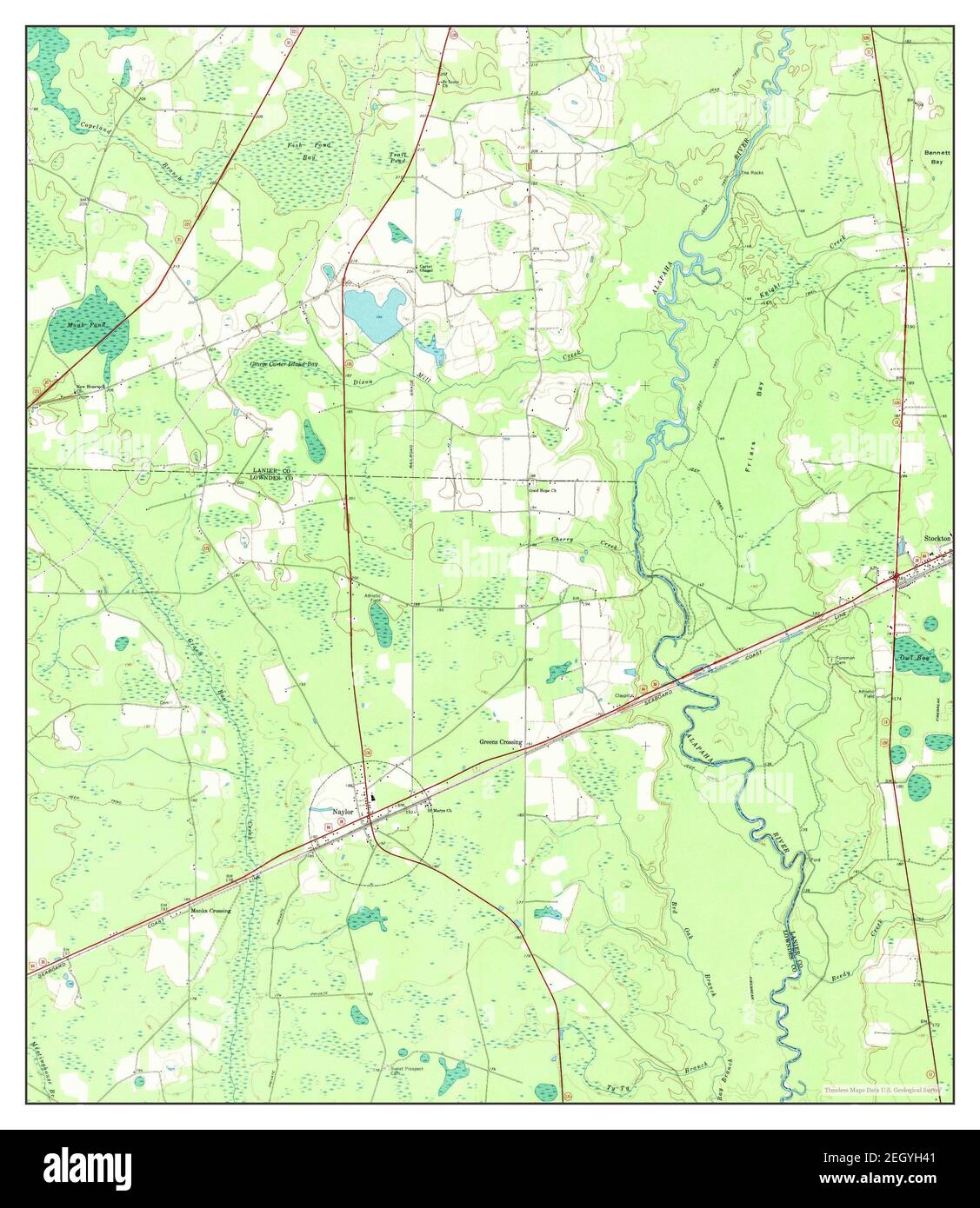 Naylor, map 1968, 124000, United States of America by