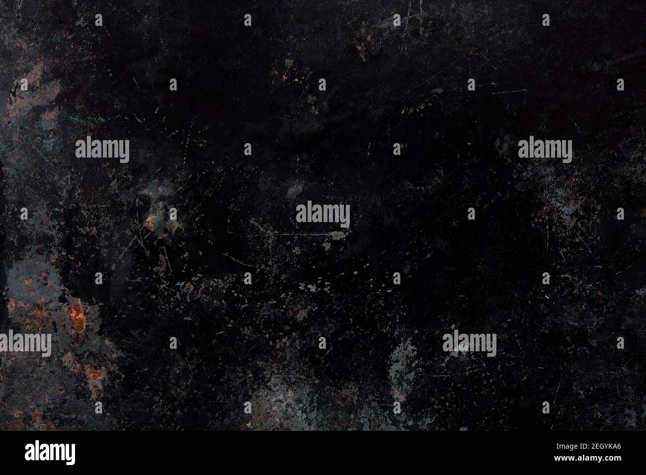 Black, old and corroded metal texture background with scratches Stock Photo