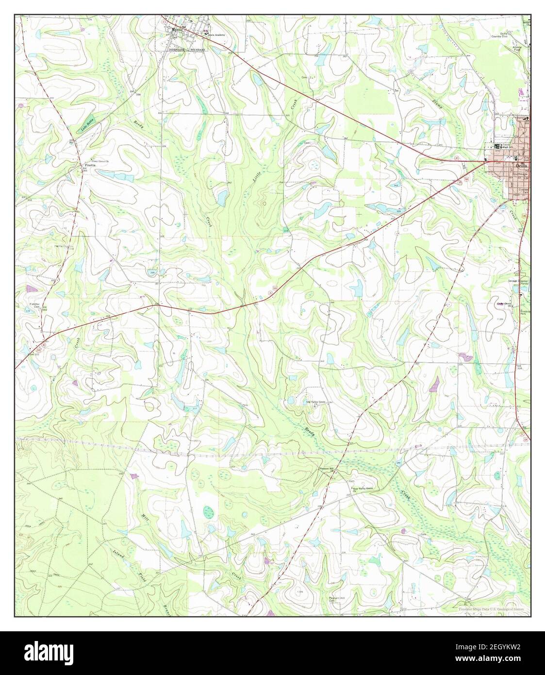 Map of ocilla hires stock photography and images Alamy