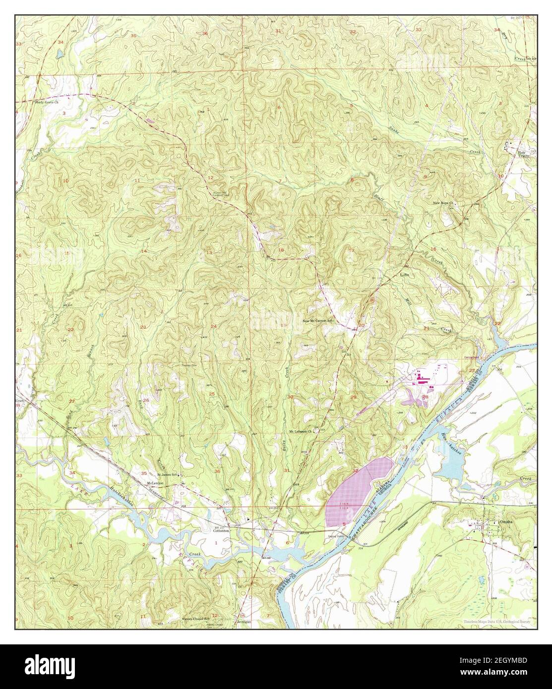 Omaha, map 1957, 124000, United States of America by Timeless