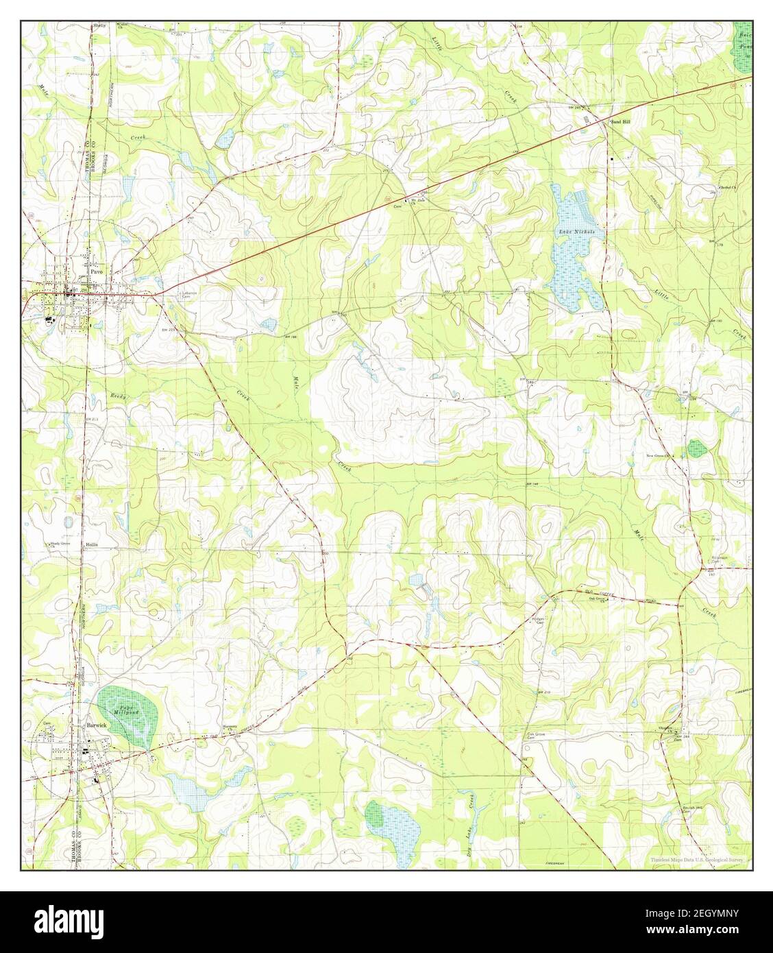 Pavo, map 1978, 124000, United States of America by Timeless