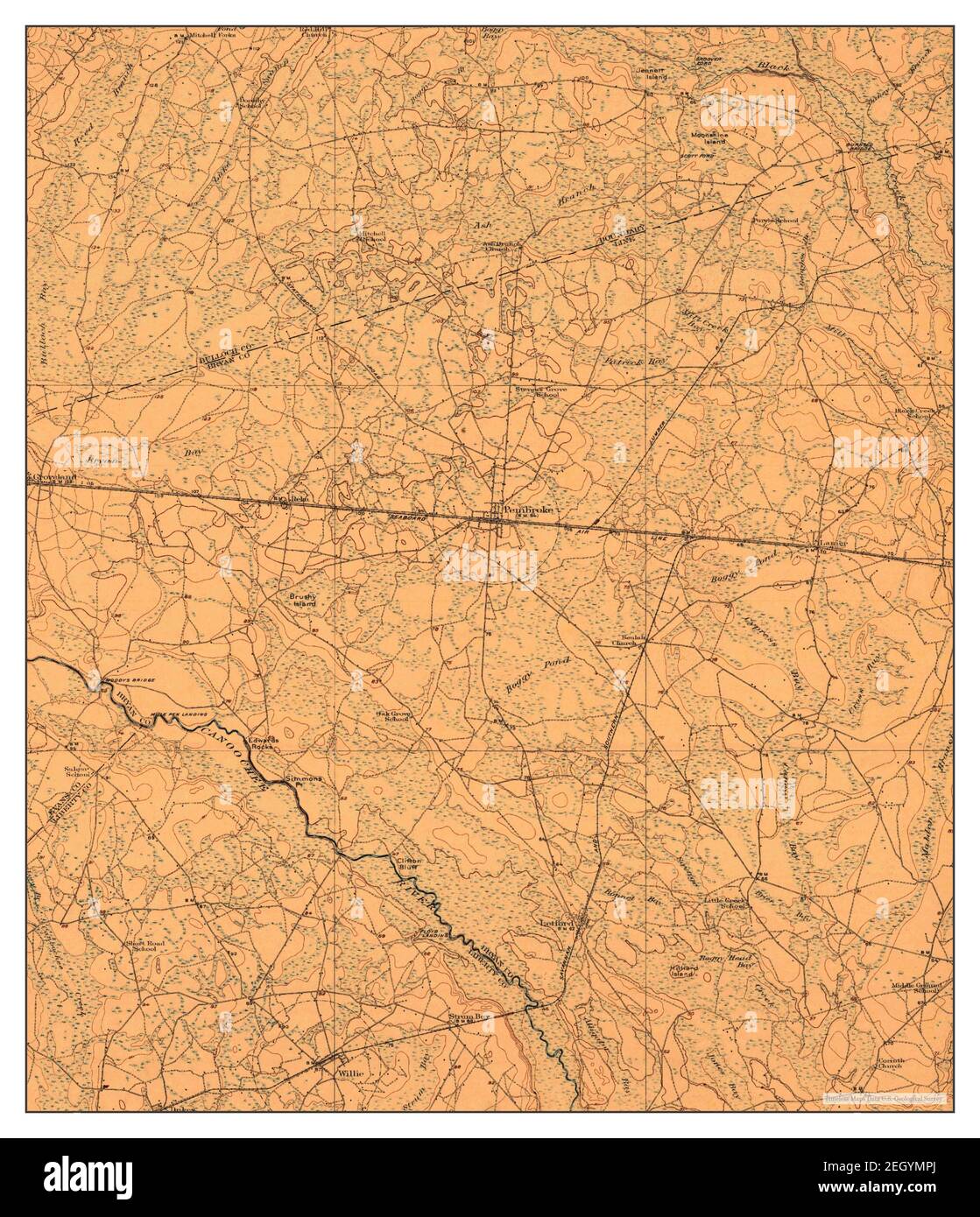 Pembroke, map 1920, 162500, United States of America by Timeless Maps, data U.S