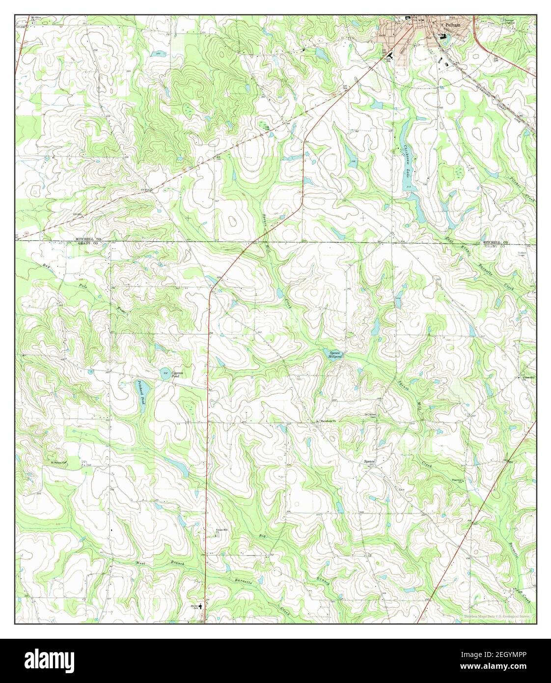 Pelham, map 1971, 124000, United States of America by