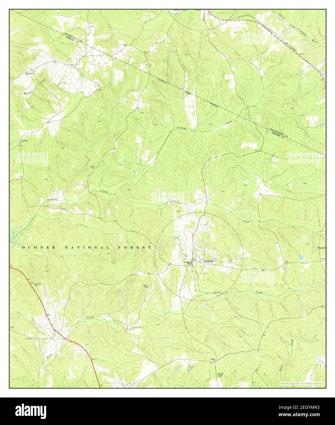 Penfield, map 1972, 124000, United States of America by