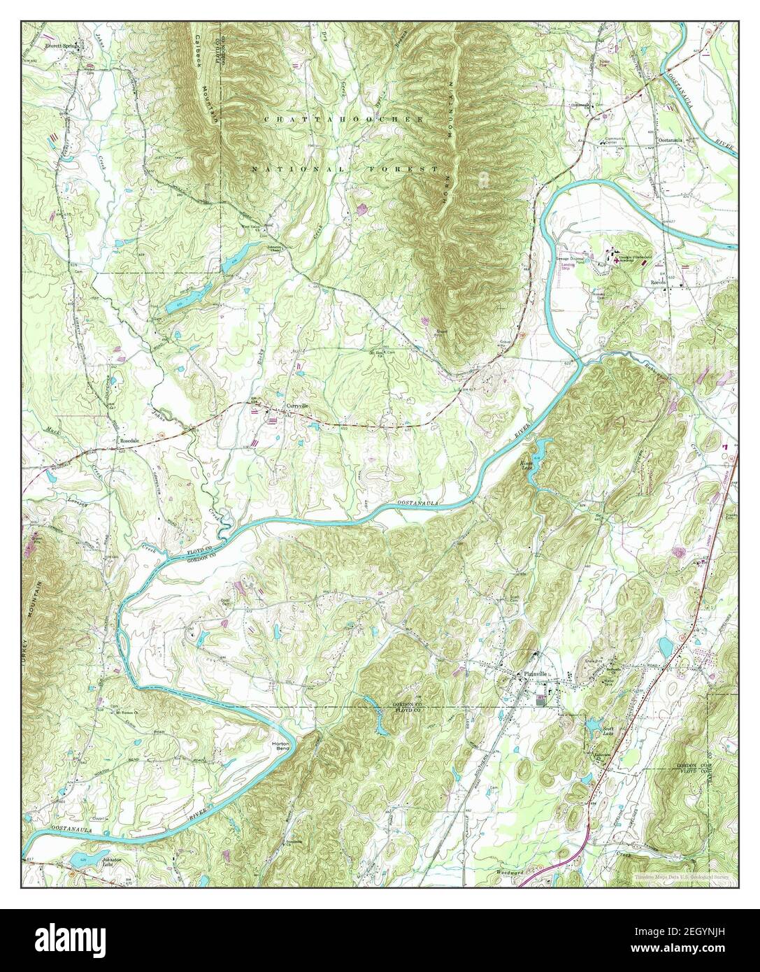 Plainville, map 1968, 124000, United States of America by