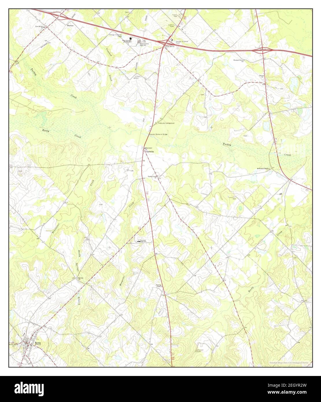 Rentz, Georgia, map 1974, 1:24000, United States of America by Timeless Maps, data U.S. Geological Survey Stock Photo