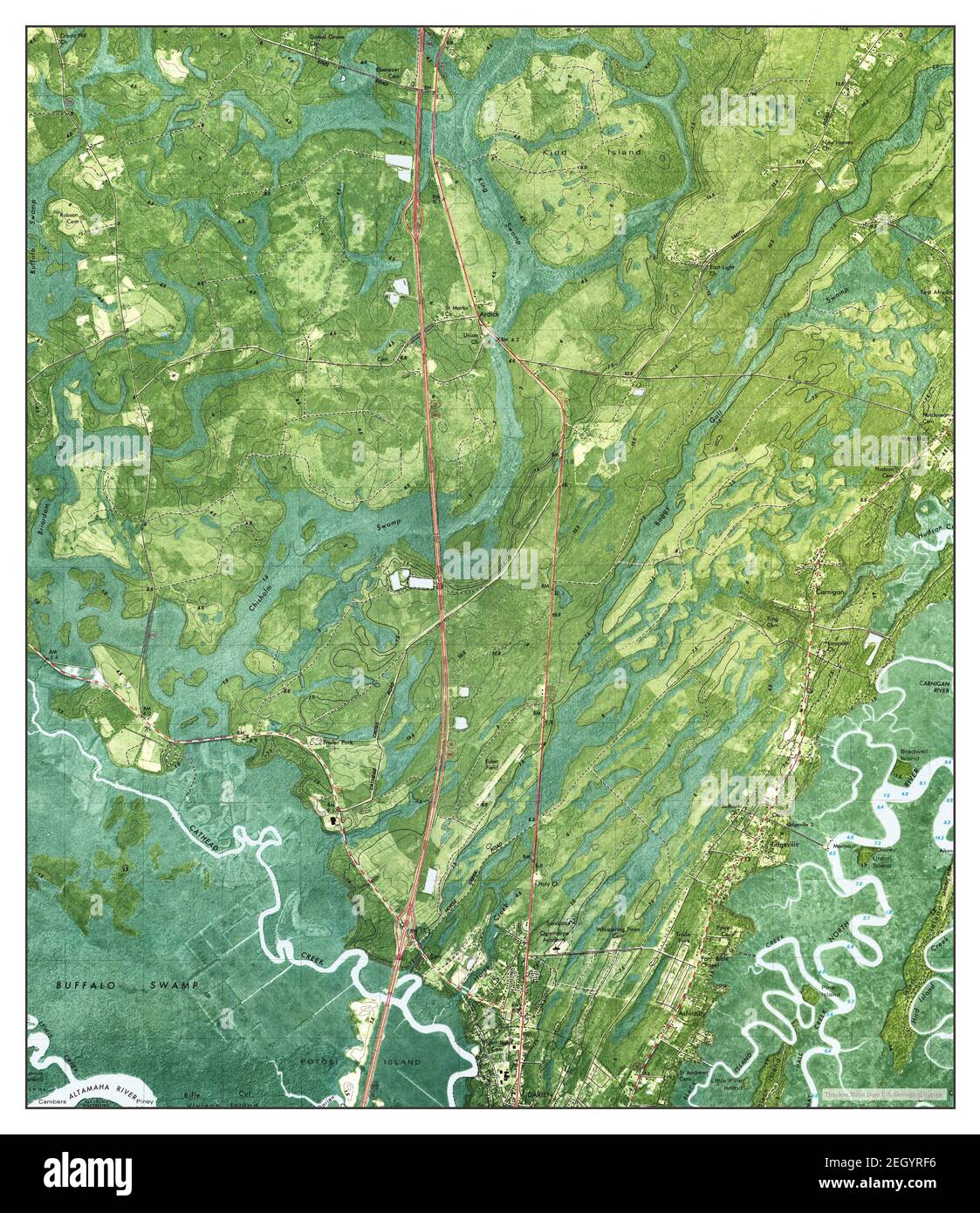 Ridgeville, map 1980, 124000, United States of America by Timeless Maps, data U.S