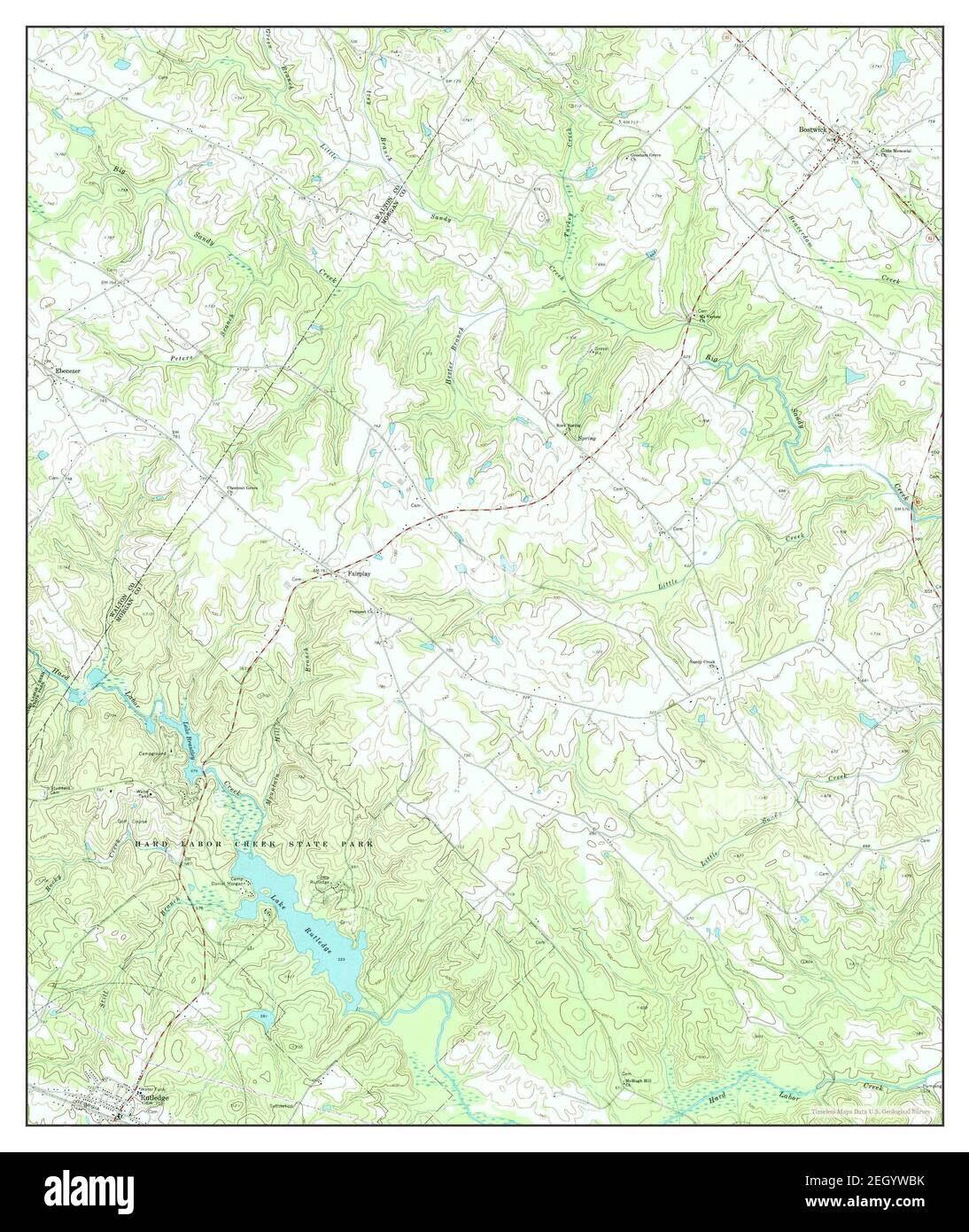 Rutledge North, map 1971, 124000, United States of America by