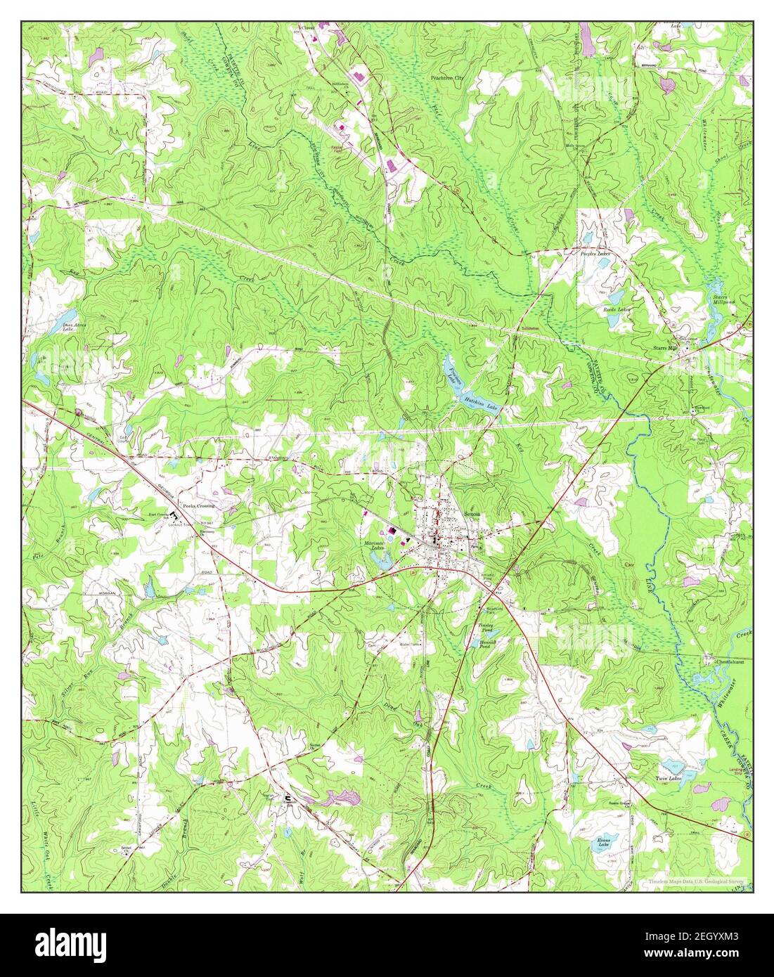 Map of senoia hires stock photography and images Alamy