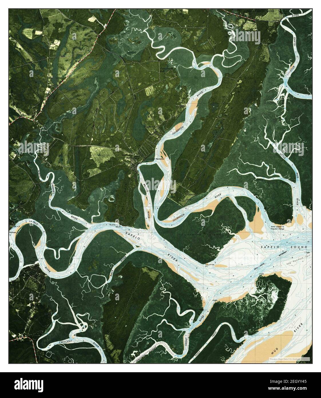 Shellman Bluff, map 1979, 124000, United States of America by