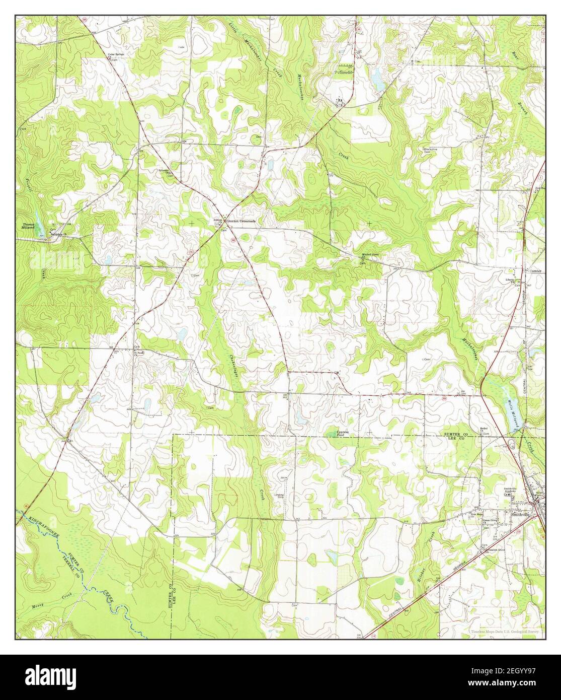Smithville West, map 1973, 124000, United States of America