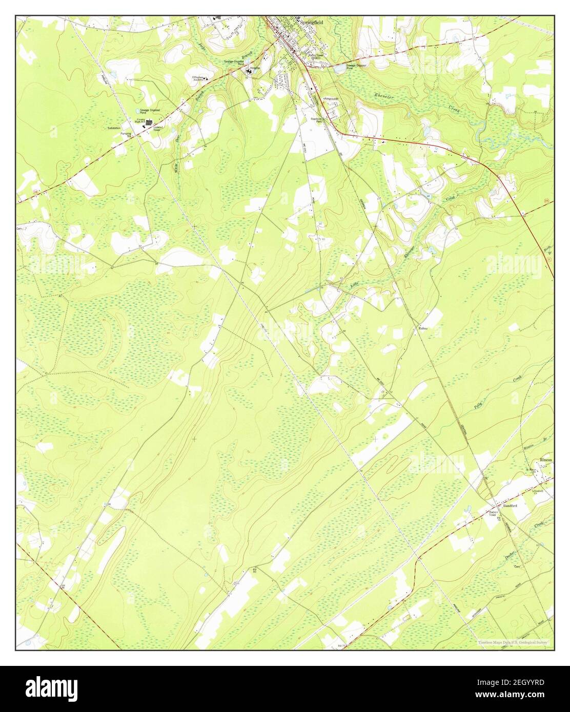 Springfield South, Georgia, map 1978, 1:24000, United States of America ...