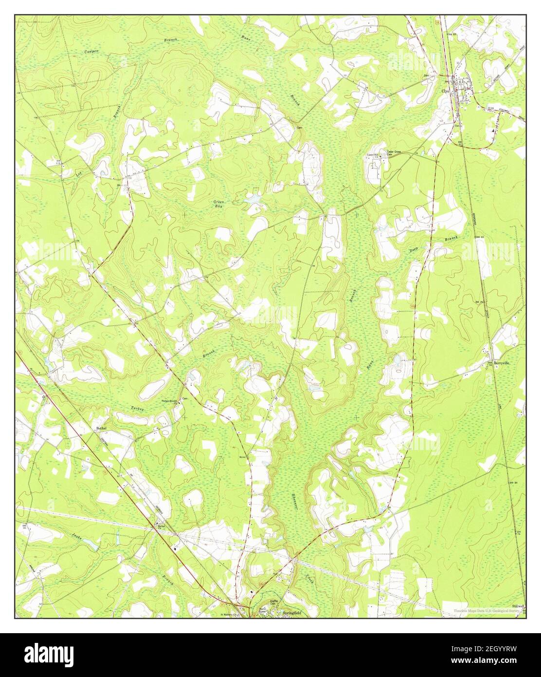 Springfield North, Georgia, map 1978, 1:24000, United States of America ...