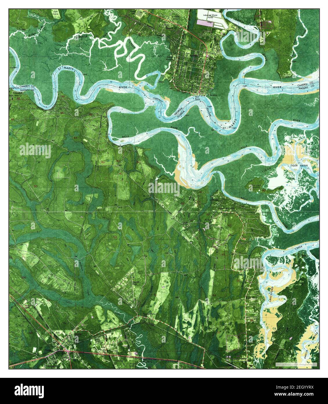 St Marys, map 1979, 124000, United States of America by