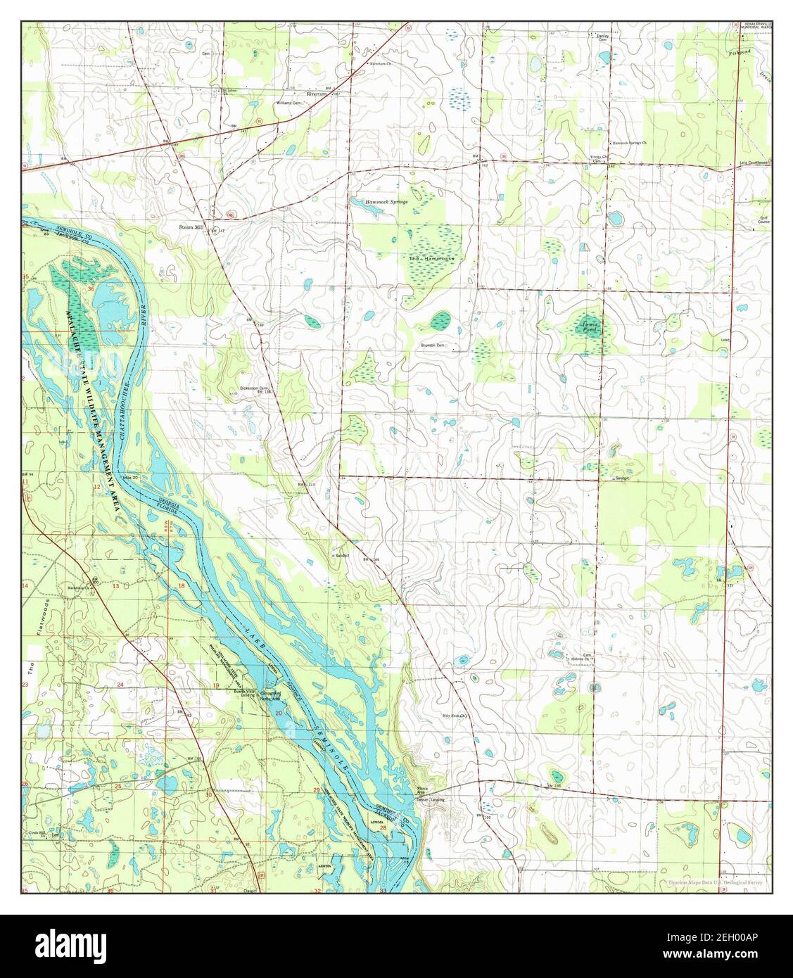 Steam Mill, map 1994, 124000, United States of America by