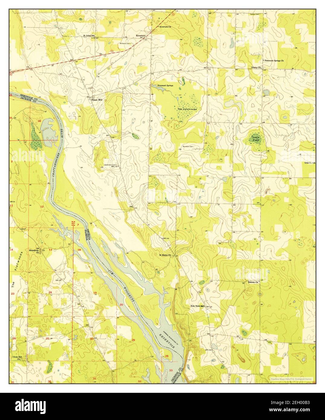 Steam Mill, map 1954, 124000, United States of America by
