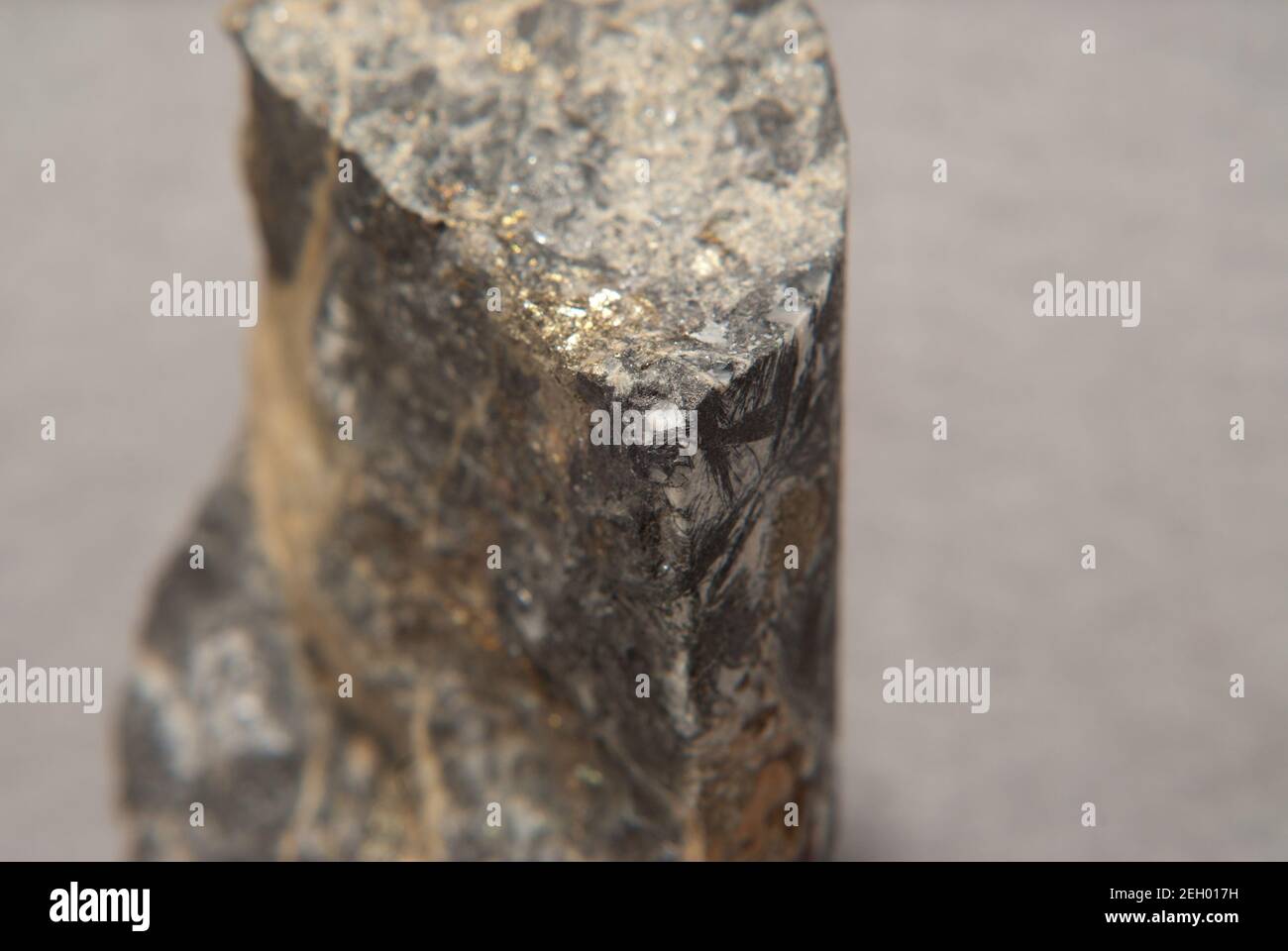 Closeup shot of a copper core sample Stock Photo
