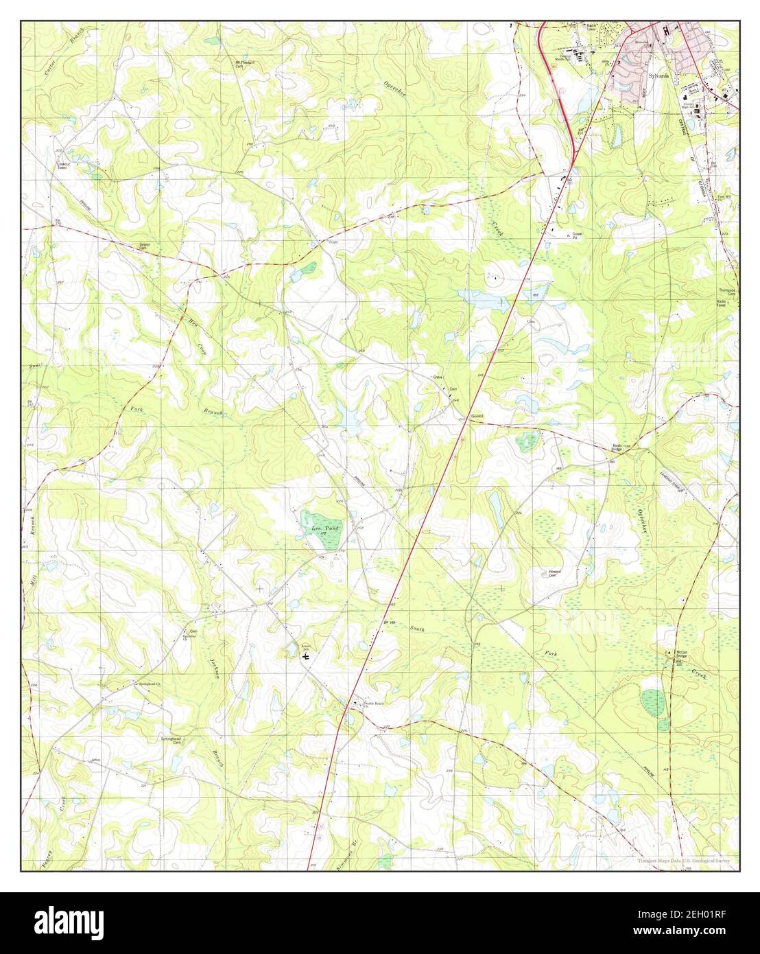 Sylvania South, map 1978, 124000, United States of America by