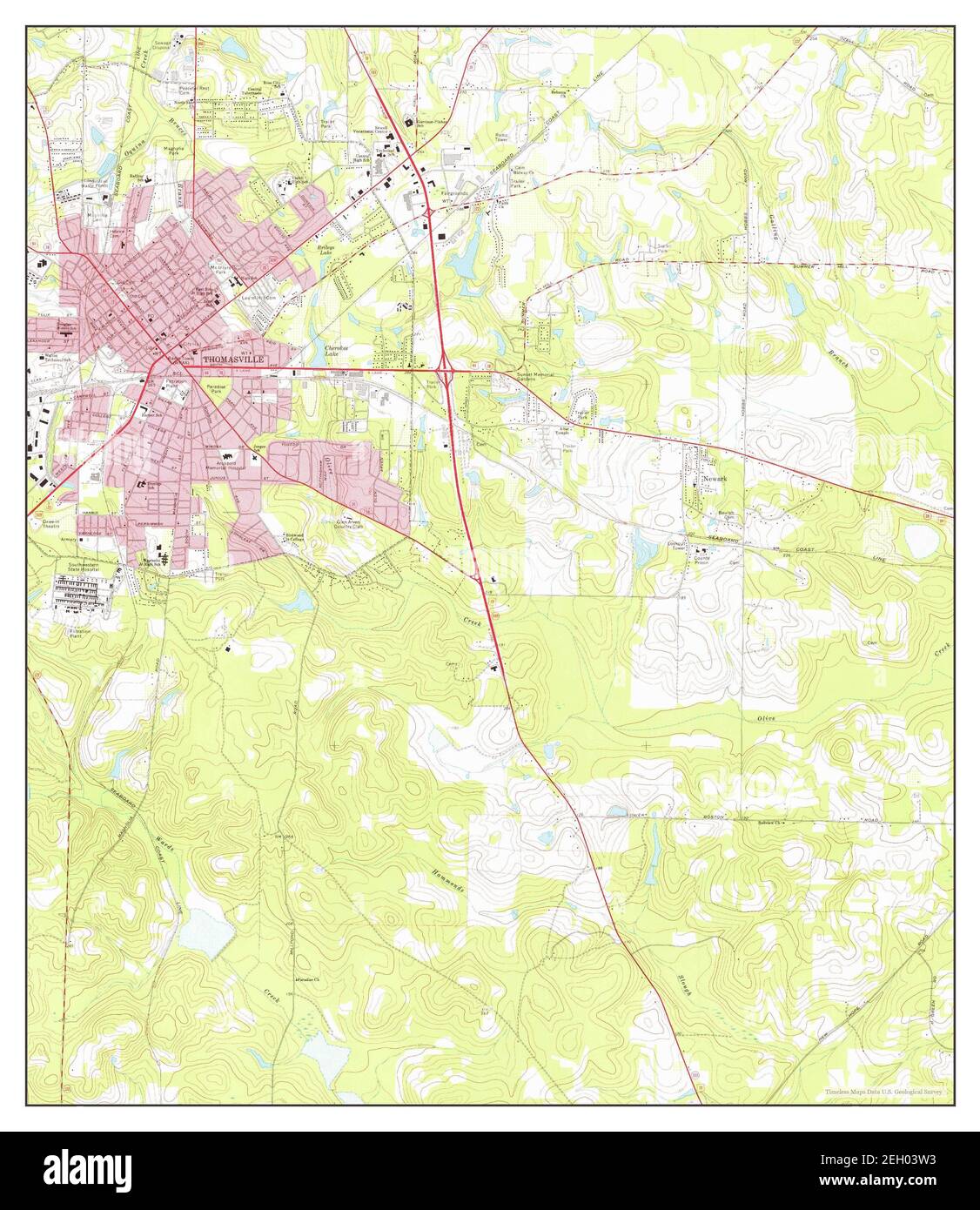 Thomasville map Cut Out Stock Images & Pictures Alamy