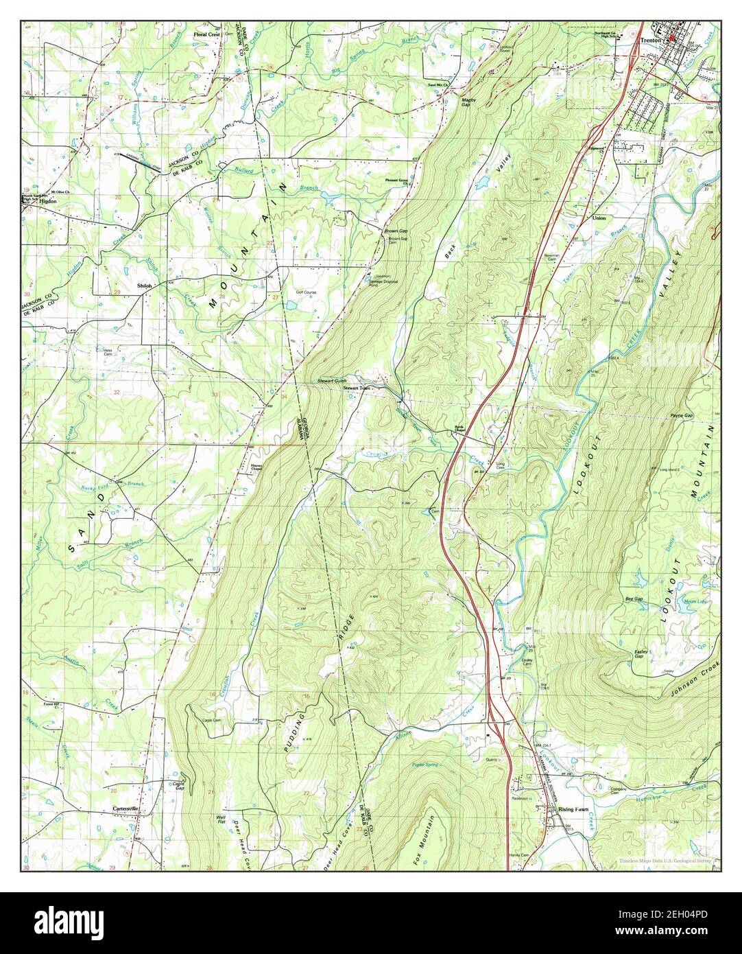 Trenton, map 1982, 124000, United States of America by Timeless Maps, data U.S