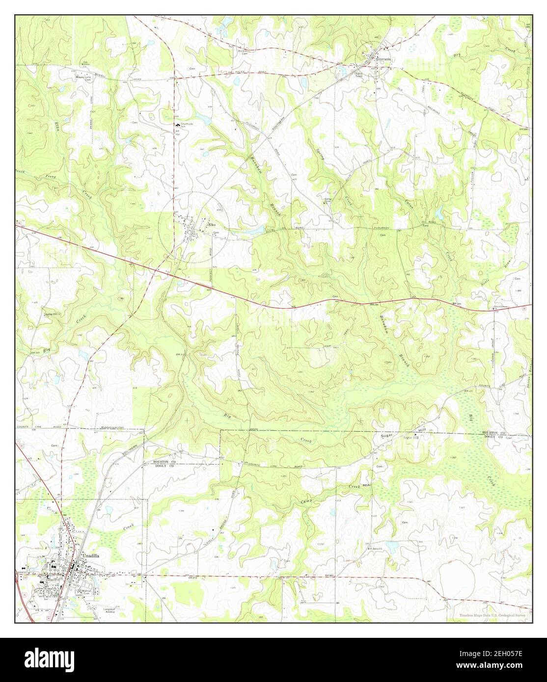 Unadilla, map 1973, 124000, United States of America by