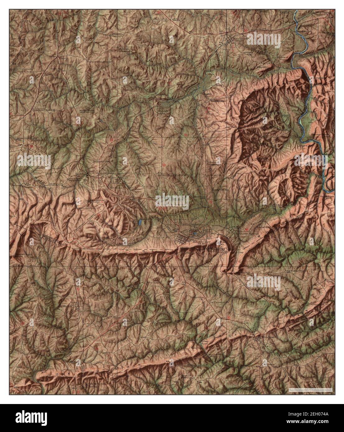 Warm Springs, map 1934, 162500, United States of America by