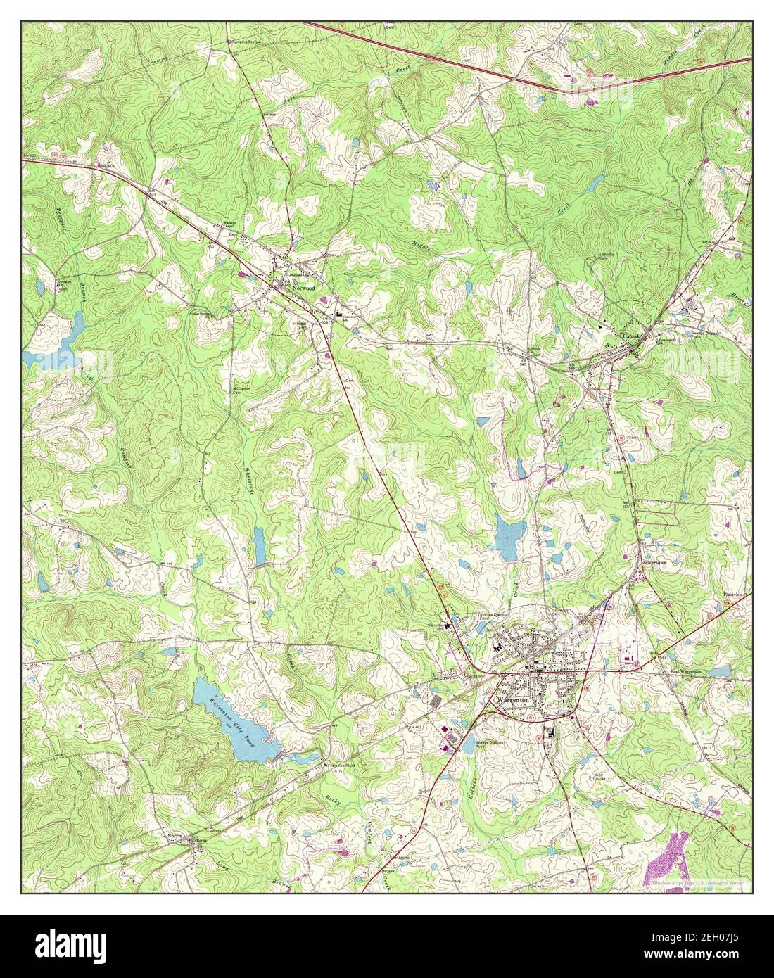 Warrenton map hires stock photography and images Alamy