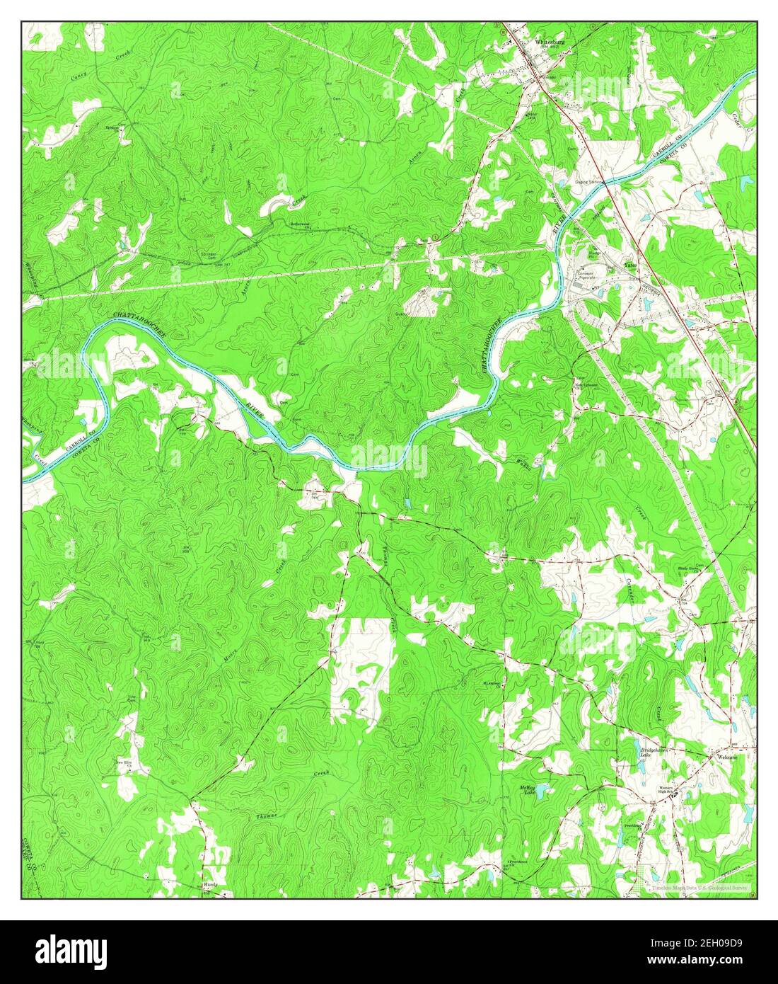 Whitesburg, map 1965, 124000, United States of America by