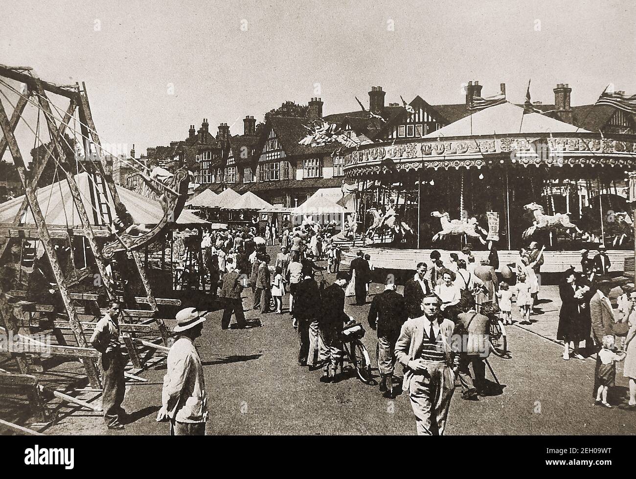 May 1948 An early printed photograph of the annual Fair at Pinner