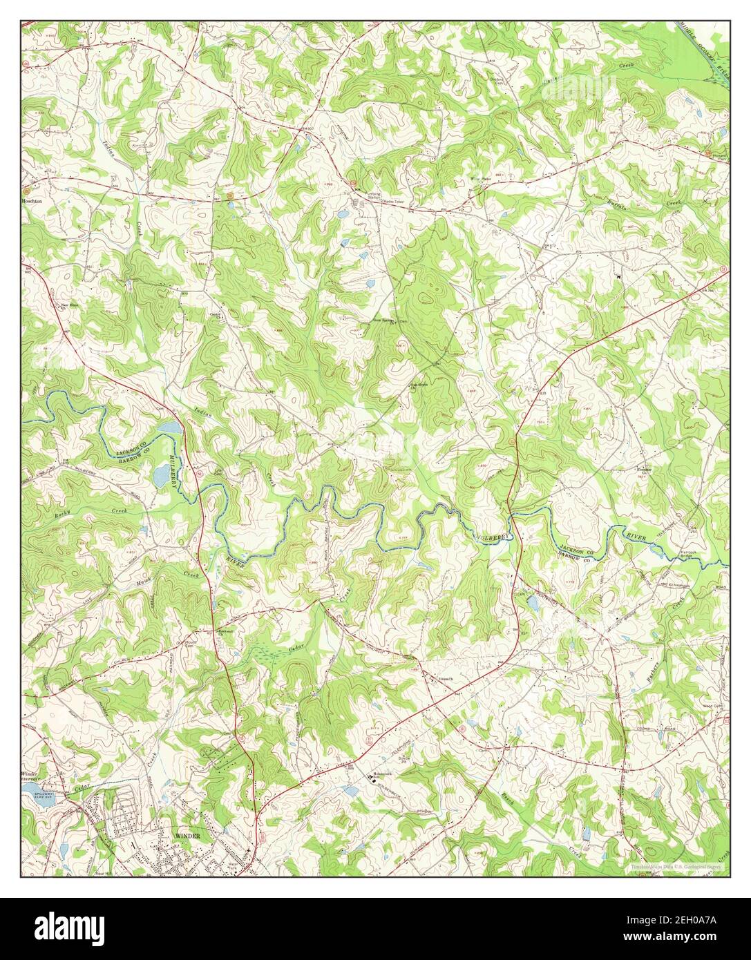 Winder North, Georgia, map 1964, 1:24000, United States of America by ...