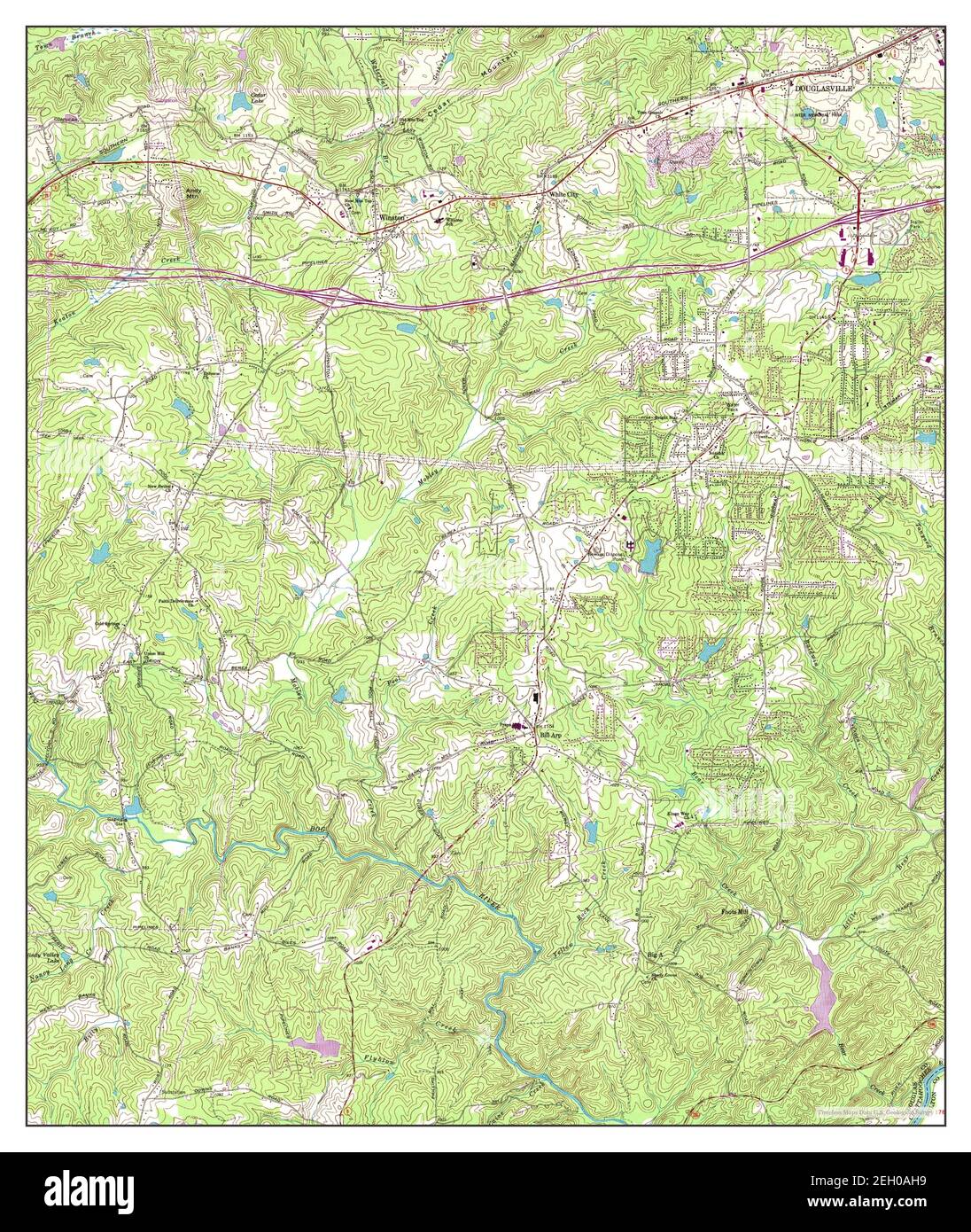 Winston, map 1973, 124000, United States of America by