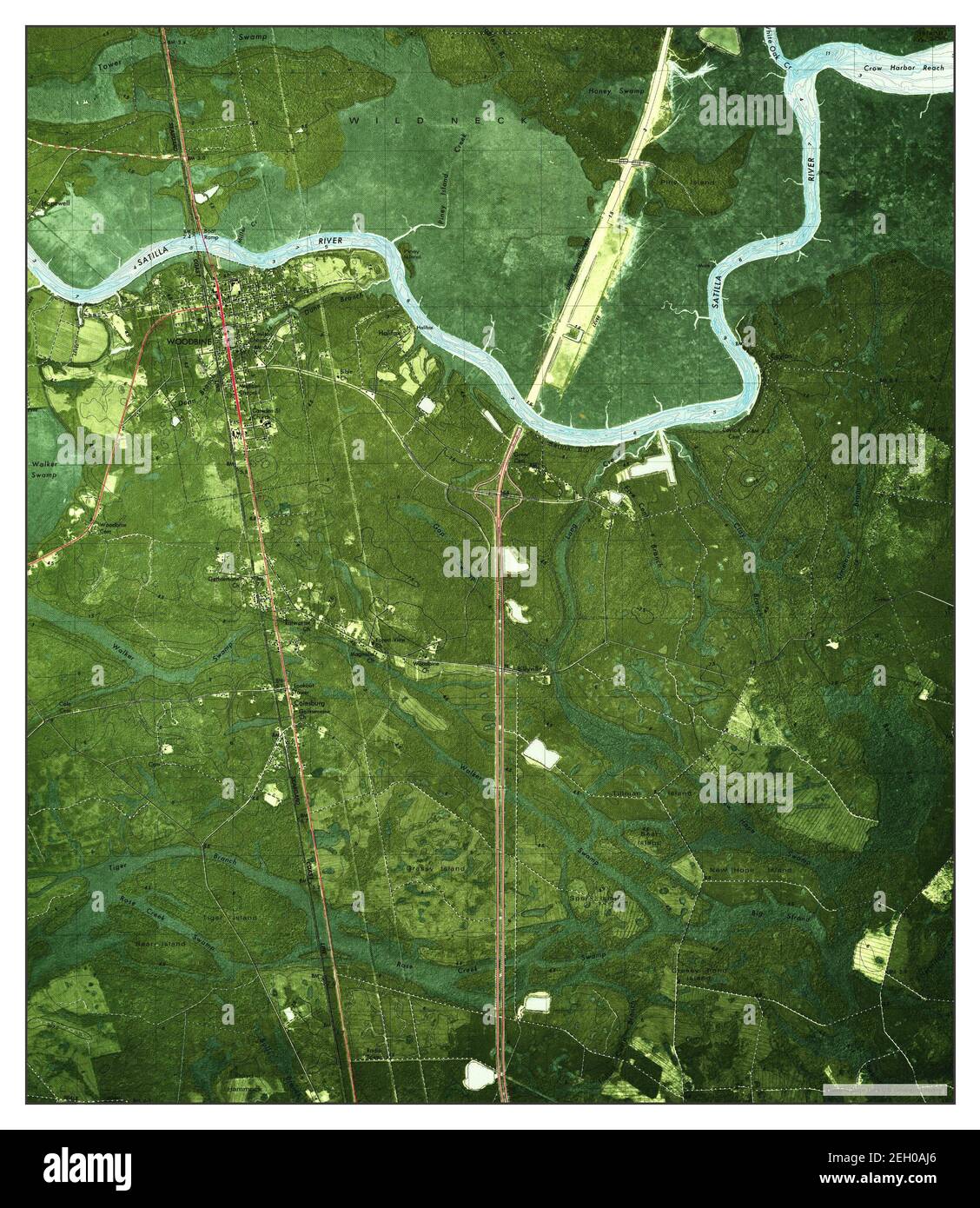 Woodbine, map 1979, 124000, United States of America by