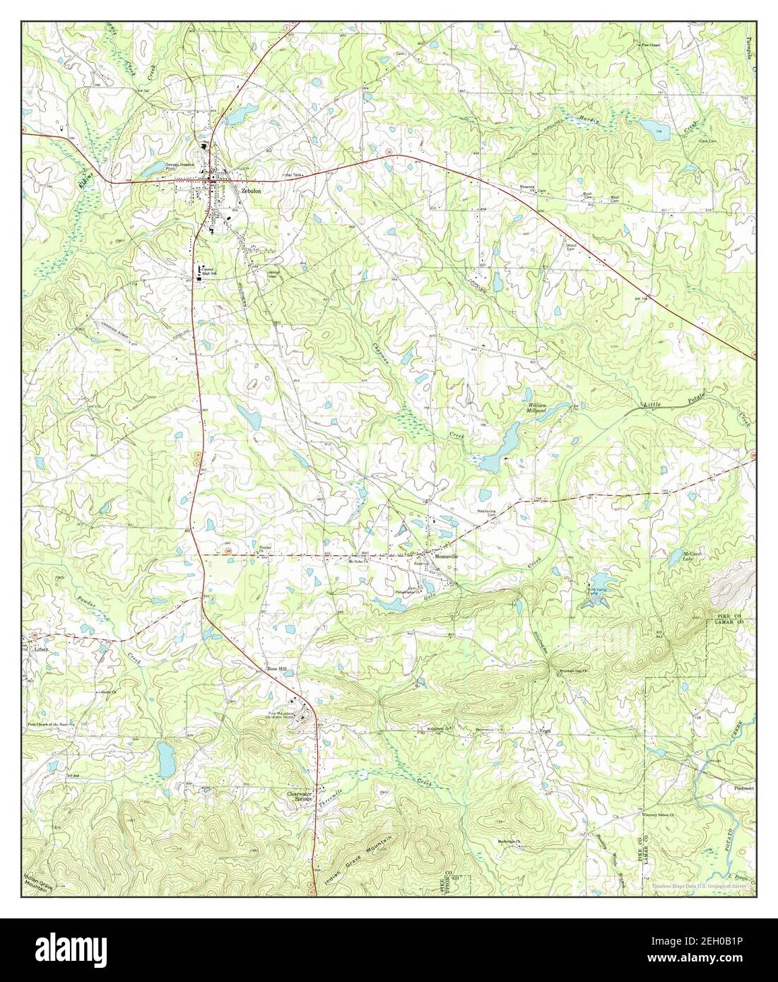 Map of zebulon hires stock photography and images Alamy