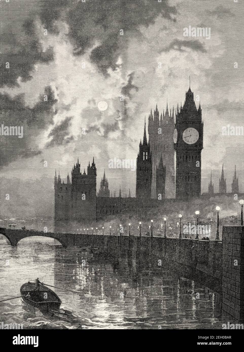 19th century london embankment hi-res stock photography and images - Alamy