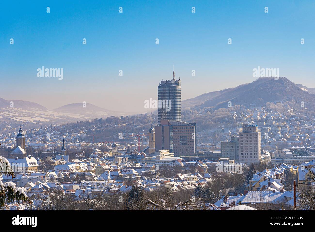 Cityscape of Jena in Thuringia, Germany Stock Photo