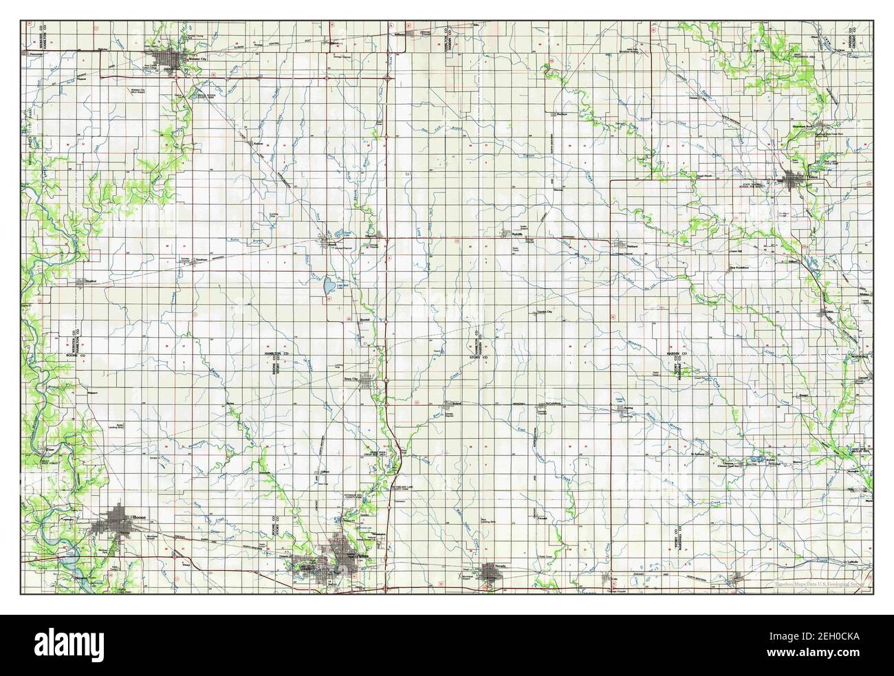 Ames, Iowa, map 1985, 1100000, United States of America by Timeless