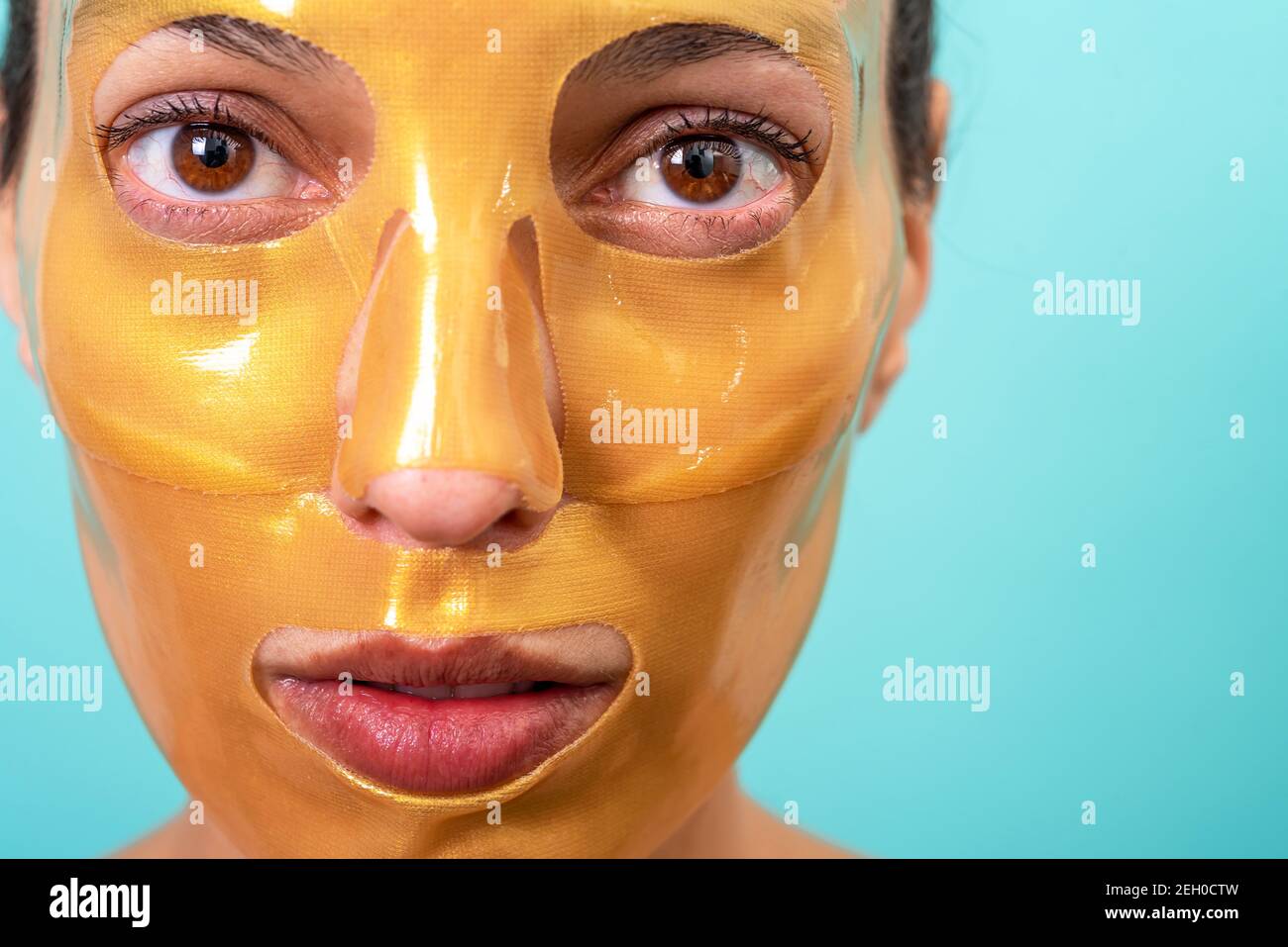 Woman facial clear mask hi-res stock photography and images - Alamy