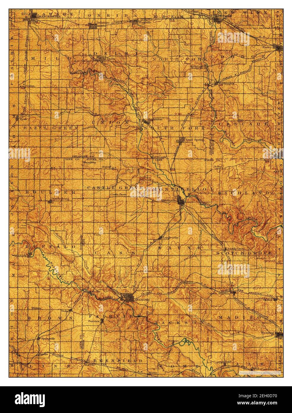 Map Of Anamosa Iowa at Valorie - Anamosa Iowa Map 1900 1125000 United States Of America By Timeless Maps Data Us Geological Survey 2EH0D70 