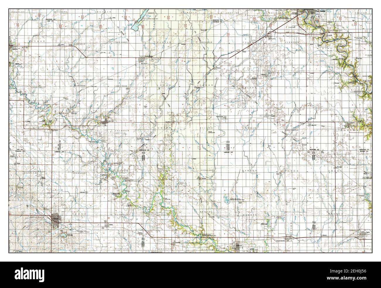 Carroll, Iowa, map 1993, 1100000, United States of America by Timeless