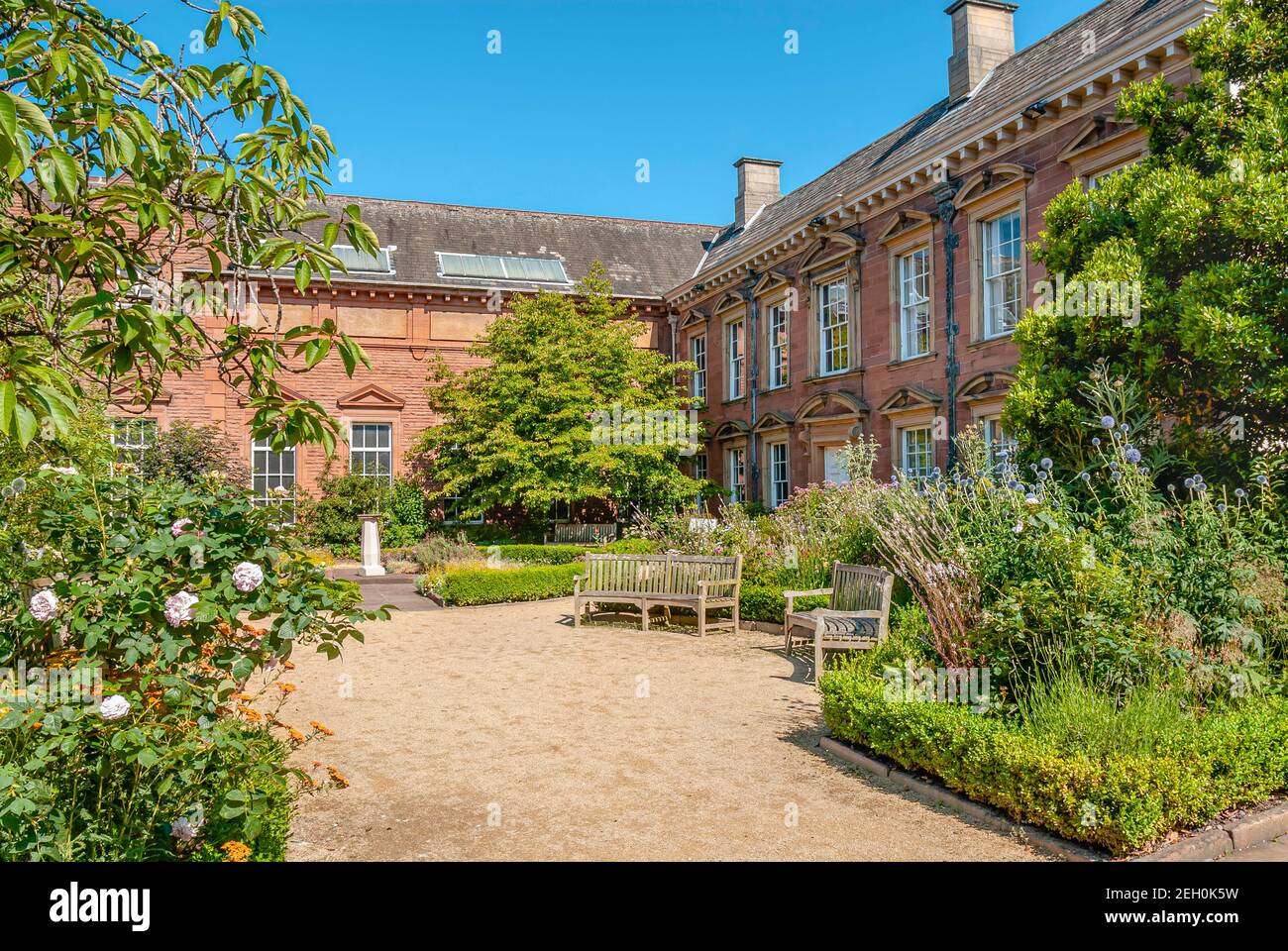 The Tullie House Museum and Art Gallery is a museum in Carlisle, Cumbria in England Stock Photo